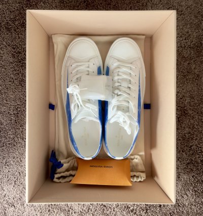 Send Offers - Louis Vuitton Blue Cloud Monogram Sneakers