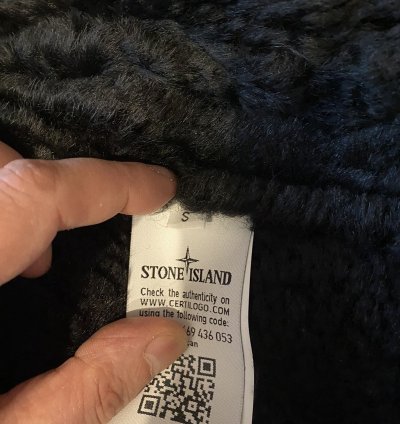 Supreme Stone Island Hand-painted Shearling Jacket Fw20