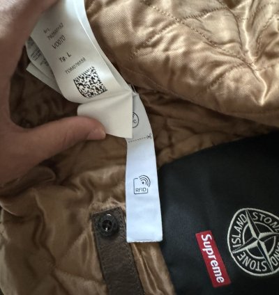 Supreme Stone Island Leather Jacket