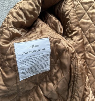 Supreme Stone Island Leather Jacket