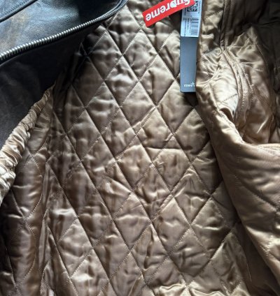 Supreme Stone Island Leather Jacket