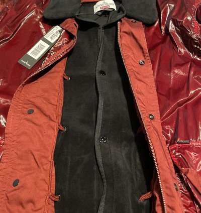 Supreme Stone Island New Silk Light Red Jacket