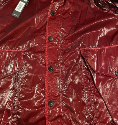 Supreme Stone Island New Silk Light Red Jacket