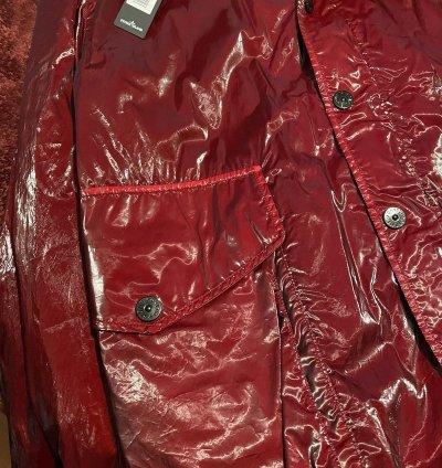 Supreme Stone Island New Silk Light Red Jacket