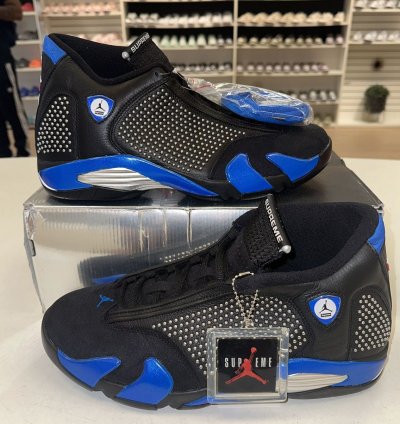 Size 12 - Nike Air Jordan 14 Retro Supreme Black 2019