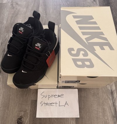 Size 8 5 Nike Sb Supreme Darwin Low Black