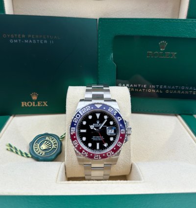 Rolex Gmt-master Ii Unworn Gmt-master Ii 40mm Pepsi Oyster Bracelet 126710blro Box Papers 2025