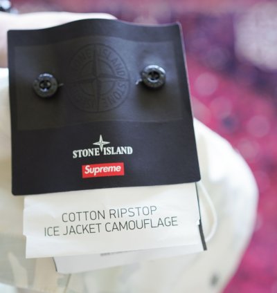 Supreme Stone Island Reflective Ice Camp Ripstop Jacket
