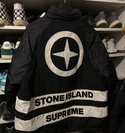 Supreme Stone Island Reversible Down Puffer Jacket