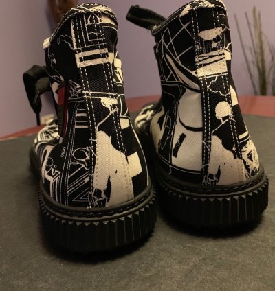 Sneaker High-top Comic Print