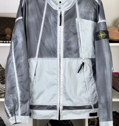 Very Rare Ss22 Stone Island Dust Color Carbon Jacket