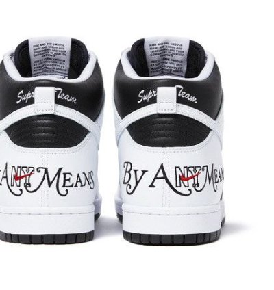 Sold Out Nike Supreme Sb Dunk High By Any Means