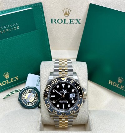 Rolex Gmt-master Ii Yellow Gold Black Dial 2025