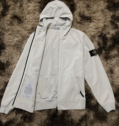 White Light Jacket Stone Island light Soft Shell-