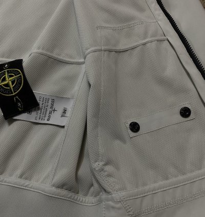 White Light Jacket Stone Island light Soft Shell-