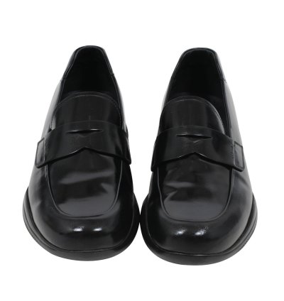 Spazzolato Rois Penny Loafers Black Leather