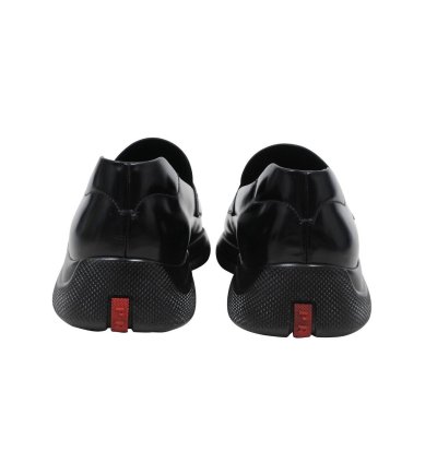 Spazzolato Rois Penny Loafers Black Leather