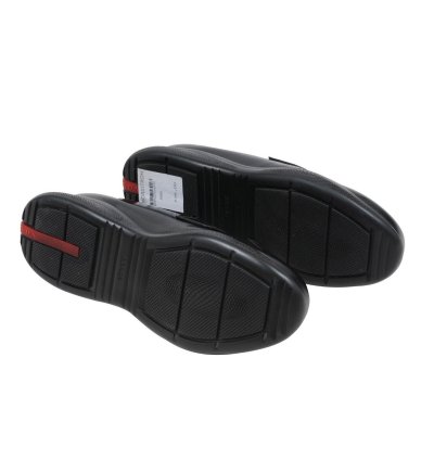 Spazzolato Rois Penny Loafers Black Leather