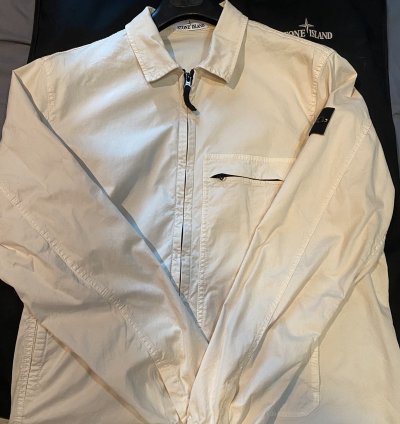 Xl Size Stone Island Jacket Zip Up Button Up Shirt Jacket