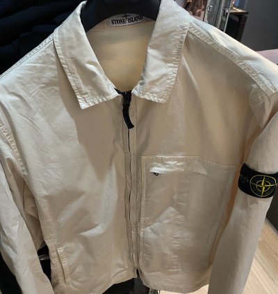 Xl Size Stone Island Jacket Zip Up Button Up Shirt Jacket