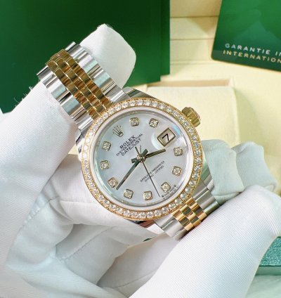 Rolex Lady-datejust 2025 New Yellow Gold Mop Mother Of Pearl Diamond Jubilee 28mm