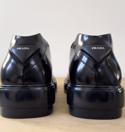 Ss24 Brushed Leather Derby Shoes prada Size 8
