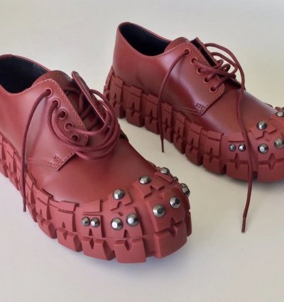 Studded Wheel Lug Sole Leather Derbies Drifter Shorts