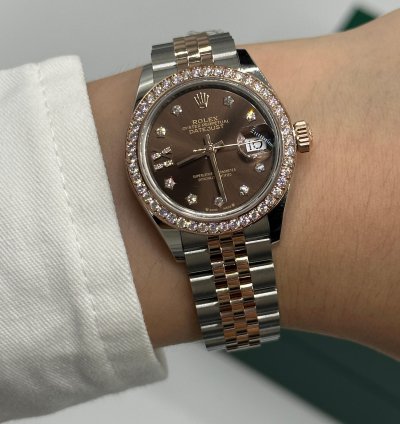 Rolex Lady-datejust 279381rbr Choco Star Diamonds Jub