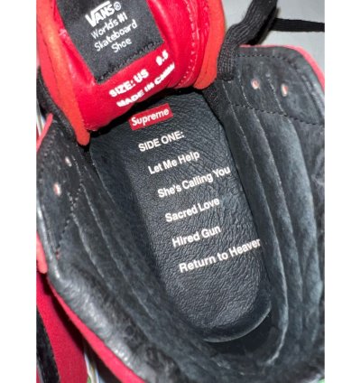 Supreme 2008 Bad Brains Vans Sk8-hi Shoes