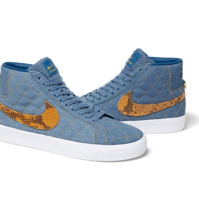 Supreme 22fw Nike Sb Blazer Mid Denim Size 8 In Hand