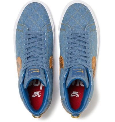 Supreme 22fw Nike Sb Blazer Mid Denim Size 8 In Hand