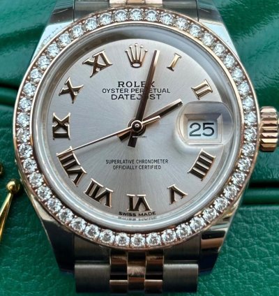 Rolex Lady-datejust 279381rbr Rose Roman Dial Jubilee