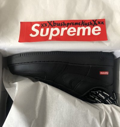 Supreme Air Force 1 Low Black
