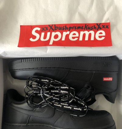 Supreme Air Force 1 Low Black