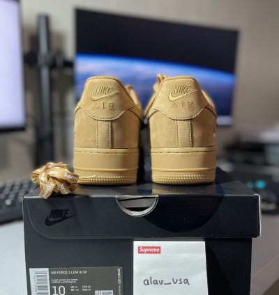Supreme Air Force 1 Low Wheat
