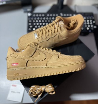 Supreme Air Force 1 Low Wheat