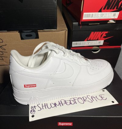 Supreme Air Force 1 Low White Size 9