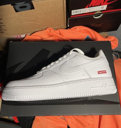 Supreme Air Force 1 Low White Size 9