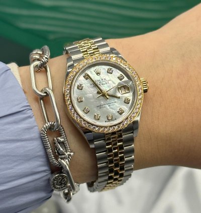 Rolex Lady-datejust 279383rbr Ng Mother-of-pearl Diamond Dial Jubilee