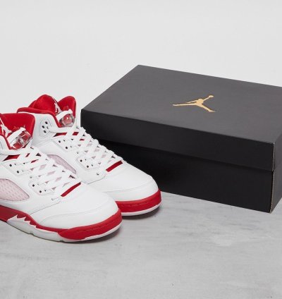Nike Air Jordan 5 Retro White Pink Red