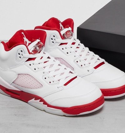 Nike Air Jordan 5 Retro White Pink Red