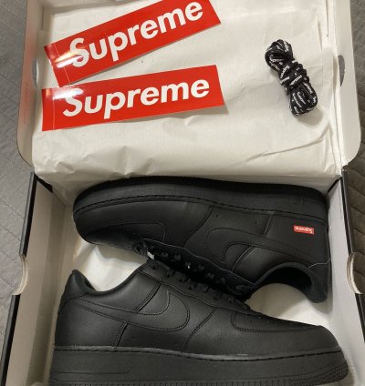 Supreme Air Force One Black Black Size 12