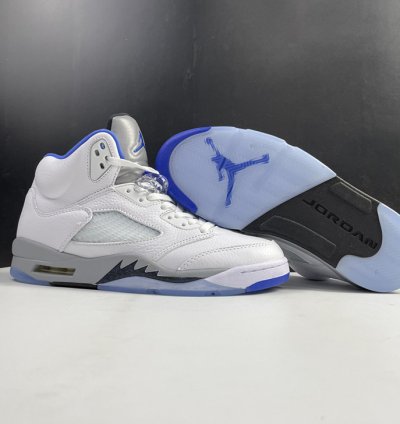 Nike Air Jordan 5 Retro White Stealth