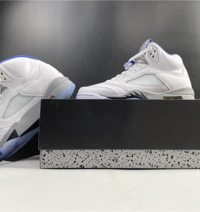Nike Air Jordan 5 Retro White Stealth