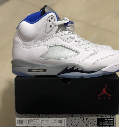 Nike Air Jordan 5 Retro White Stealth