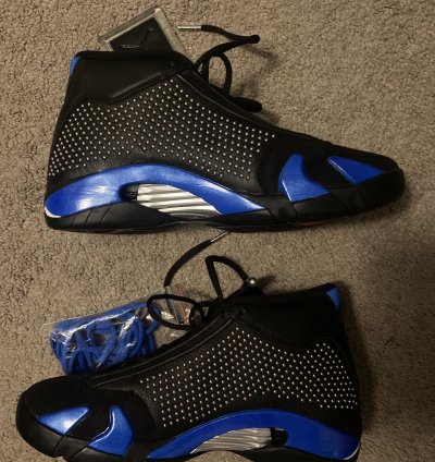 Supreme Air Jordan 14 Retro Black Varsity Royal