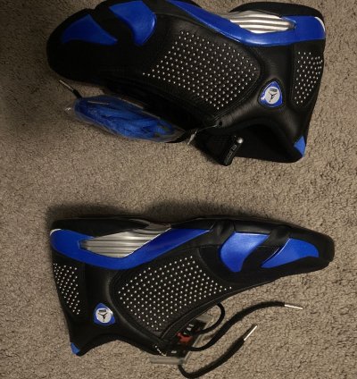 Supreme Air Jordan 14 Retro Black Varsity Royal