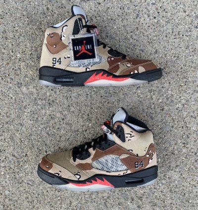 Supreme Air Jordan 5 Camo