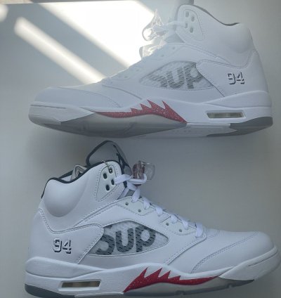 Supreme Air Jordan 5 Retro White 2015