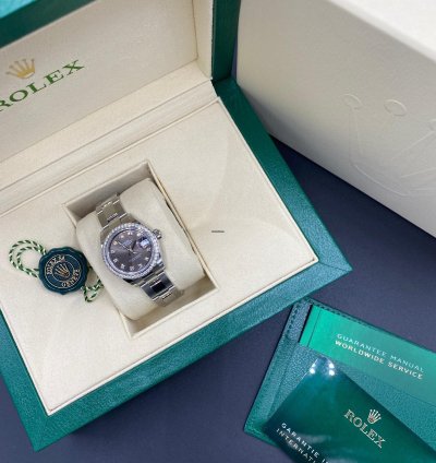 Rolex Lady-datejust 279384rbr Grey Diamonds Oys